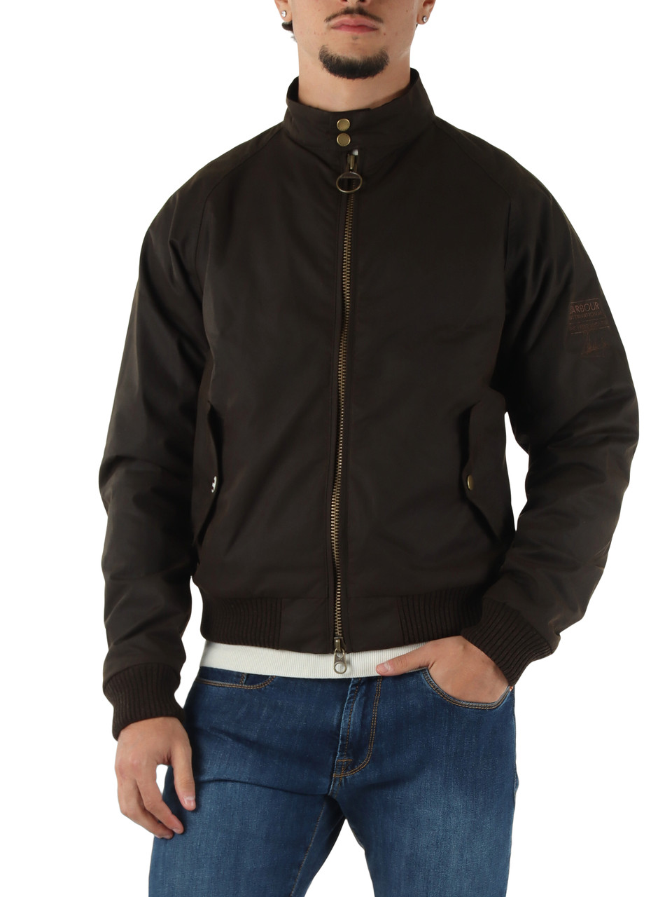 VERDE SCURO | Giacca Merchant Steve McQueen in cotone cerato
