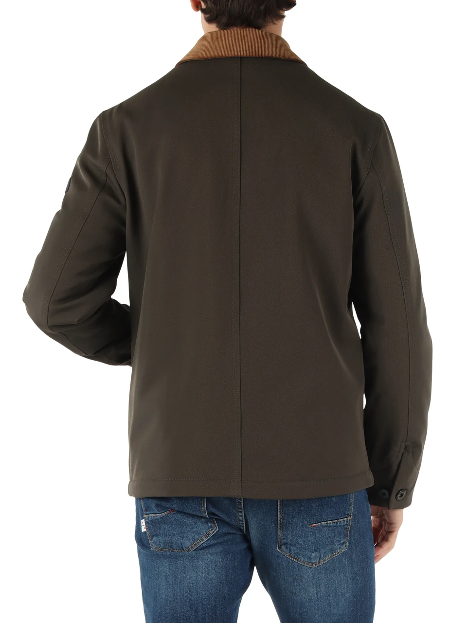 VERDE MILITARE | Giacca water repellent BERGHER in drill stretch di nylon e viscosa