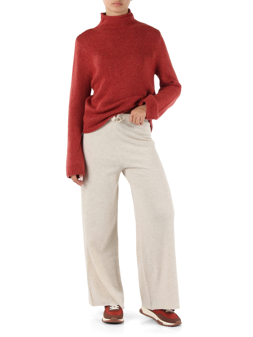 ARANCIONE | Maglia in lana e cotone KIRA