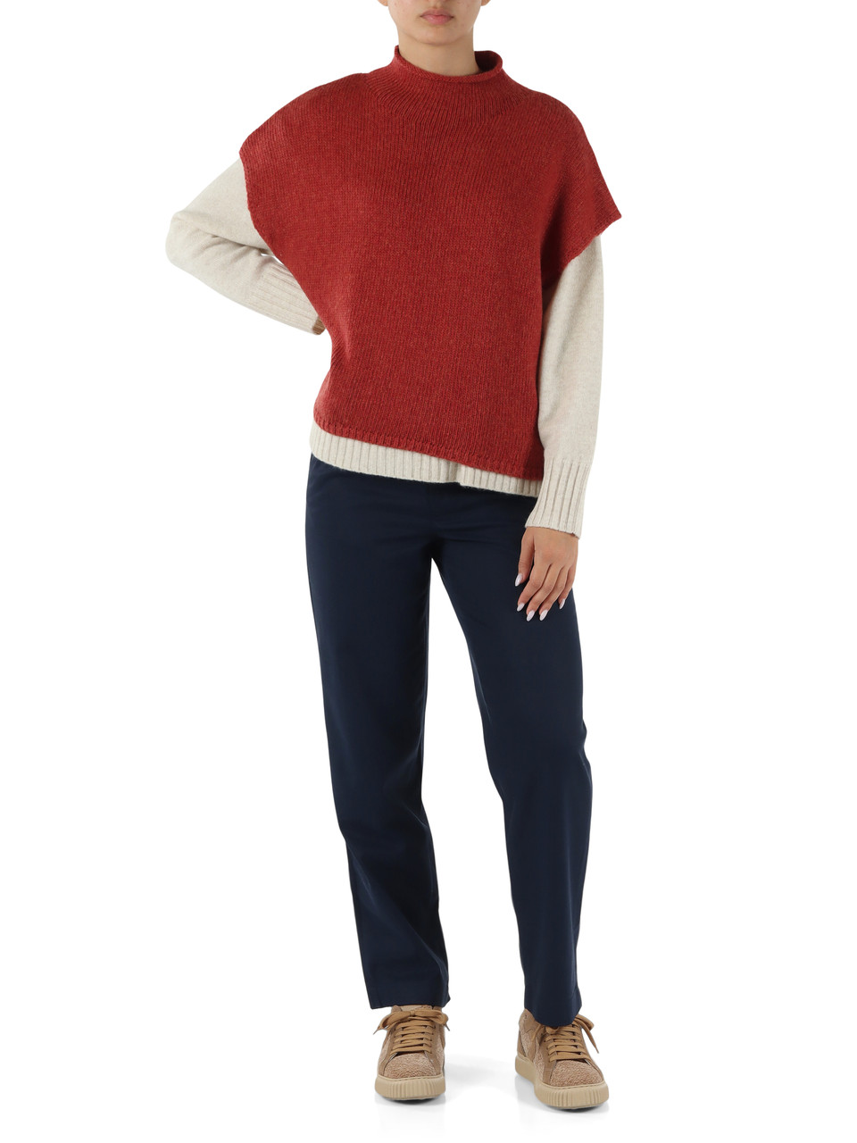 PANNA | Maglia girocollo in lana MOCAN