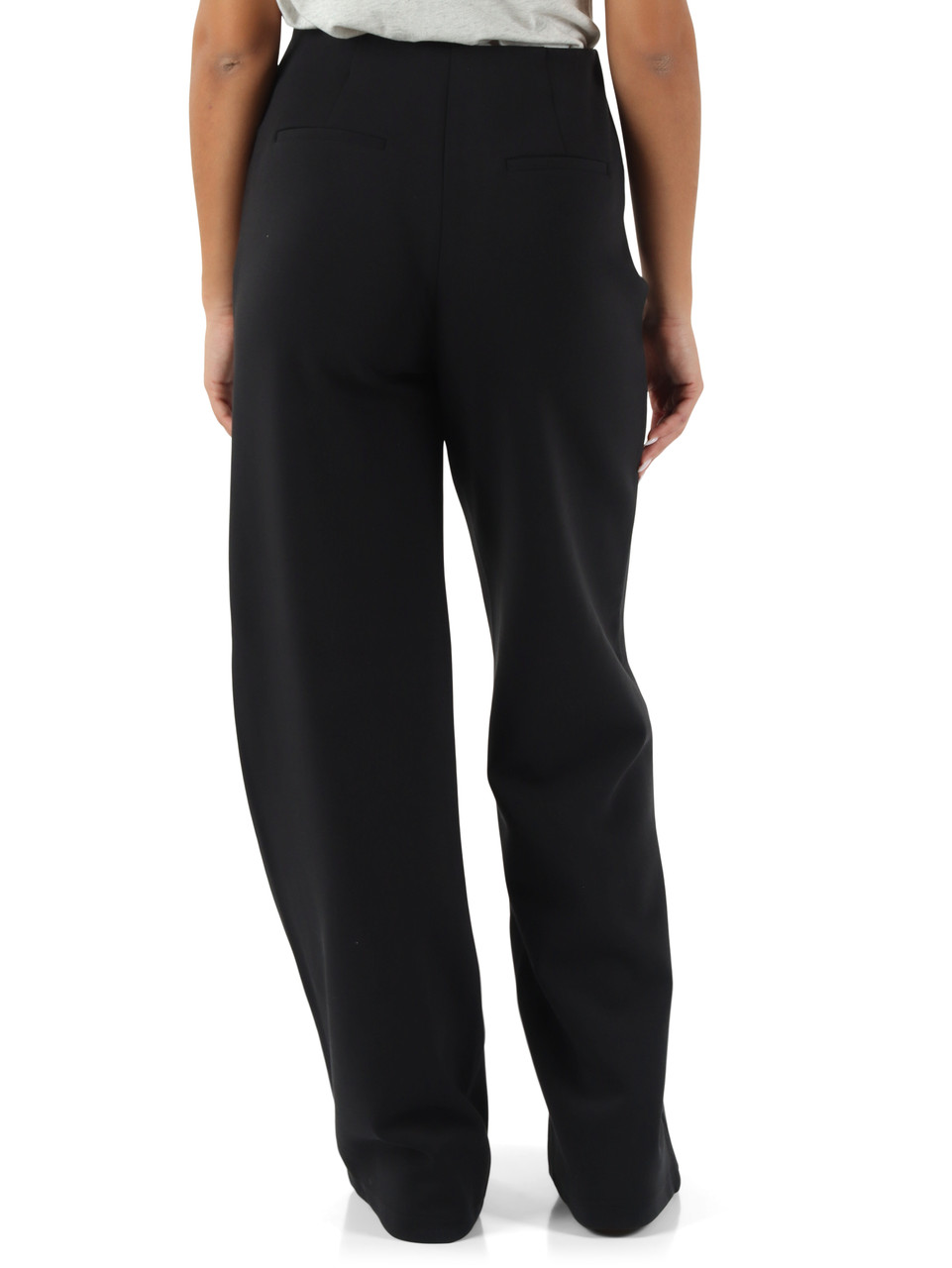 NERO | Pantaloni gamba larga in misto cotone ARDA