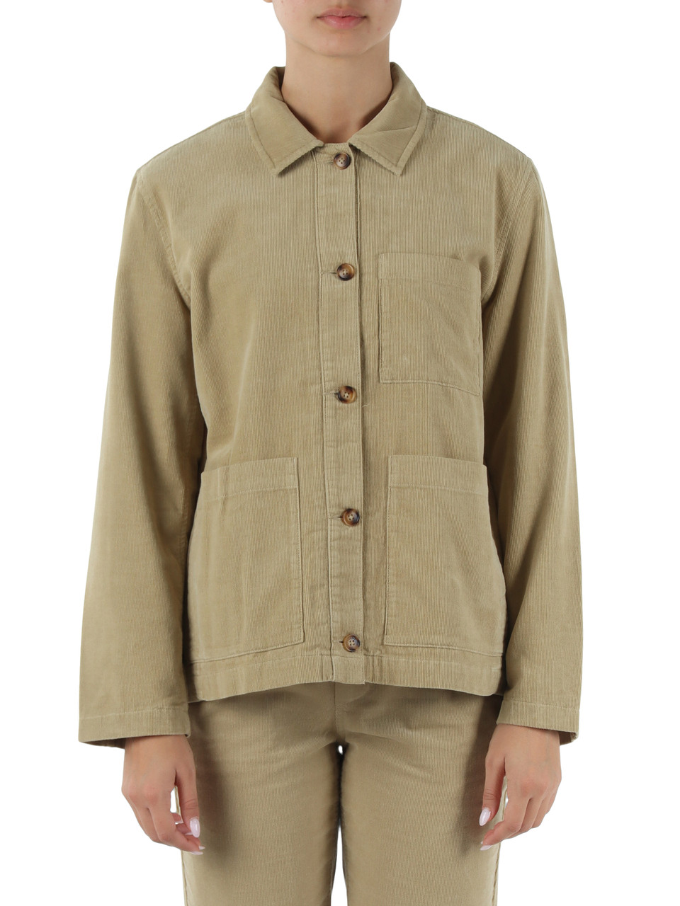 BEIGE | Overshirt in velluto a costine BECKY