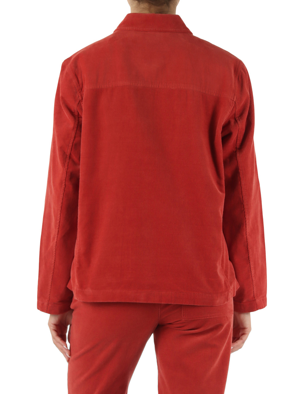 ARANCIONE | Overshirt in velluto a costine BECKY