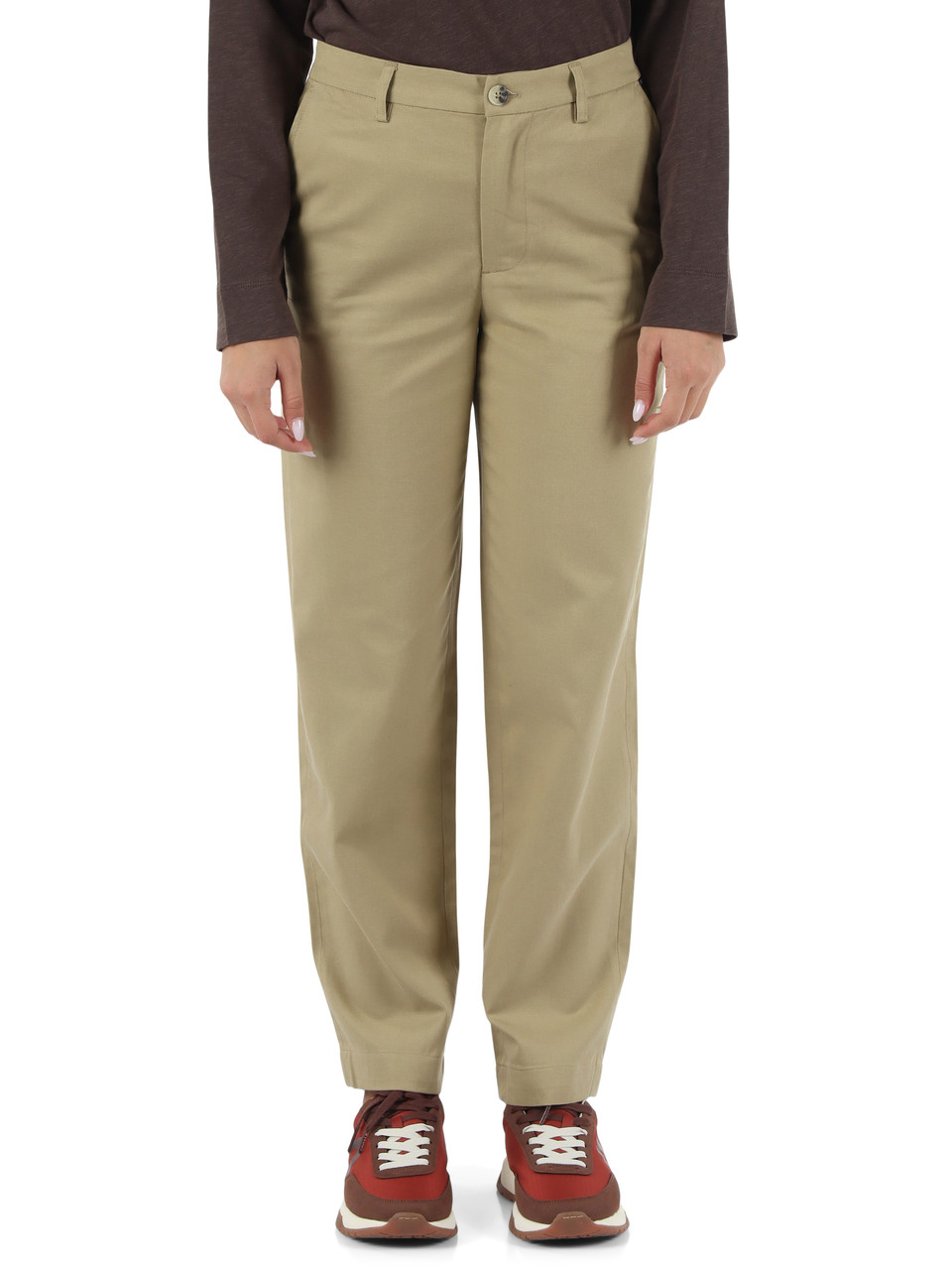 BEIGE | Pantaloni in lyocell e cotone GALIA