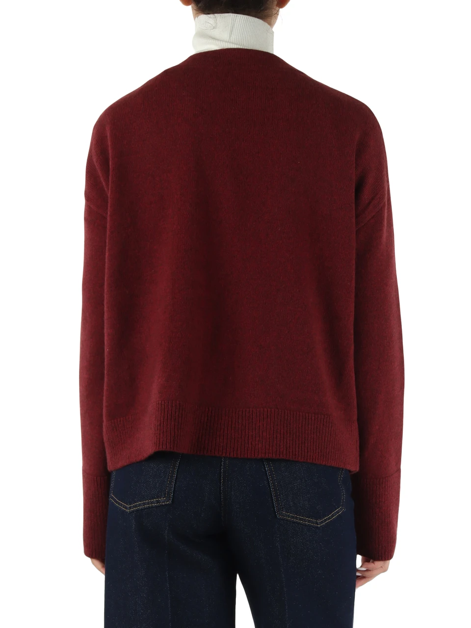 BORDEAUX | Cardigan in lana e yak SAGITTA
