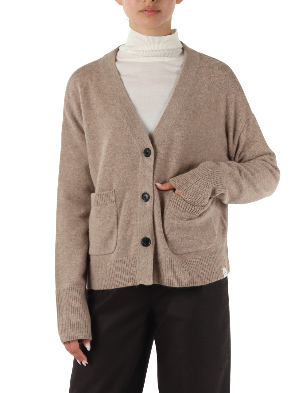 BEIGE | Cardigan in lana e yak SAGITTA