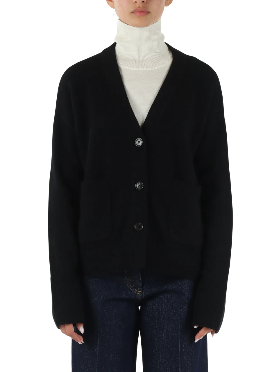 NERO | Cardigan in lana e yak SAGITTA