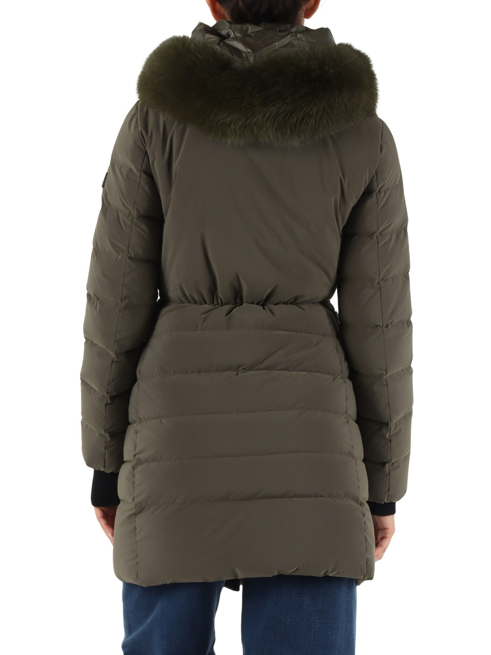 VERDE MILITARE | Piumino trapuntato SERIOLA ML 06 FUR