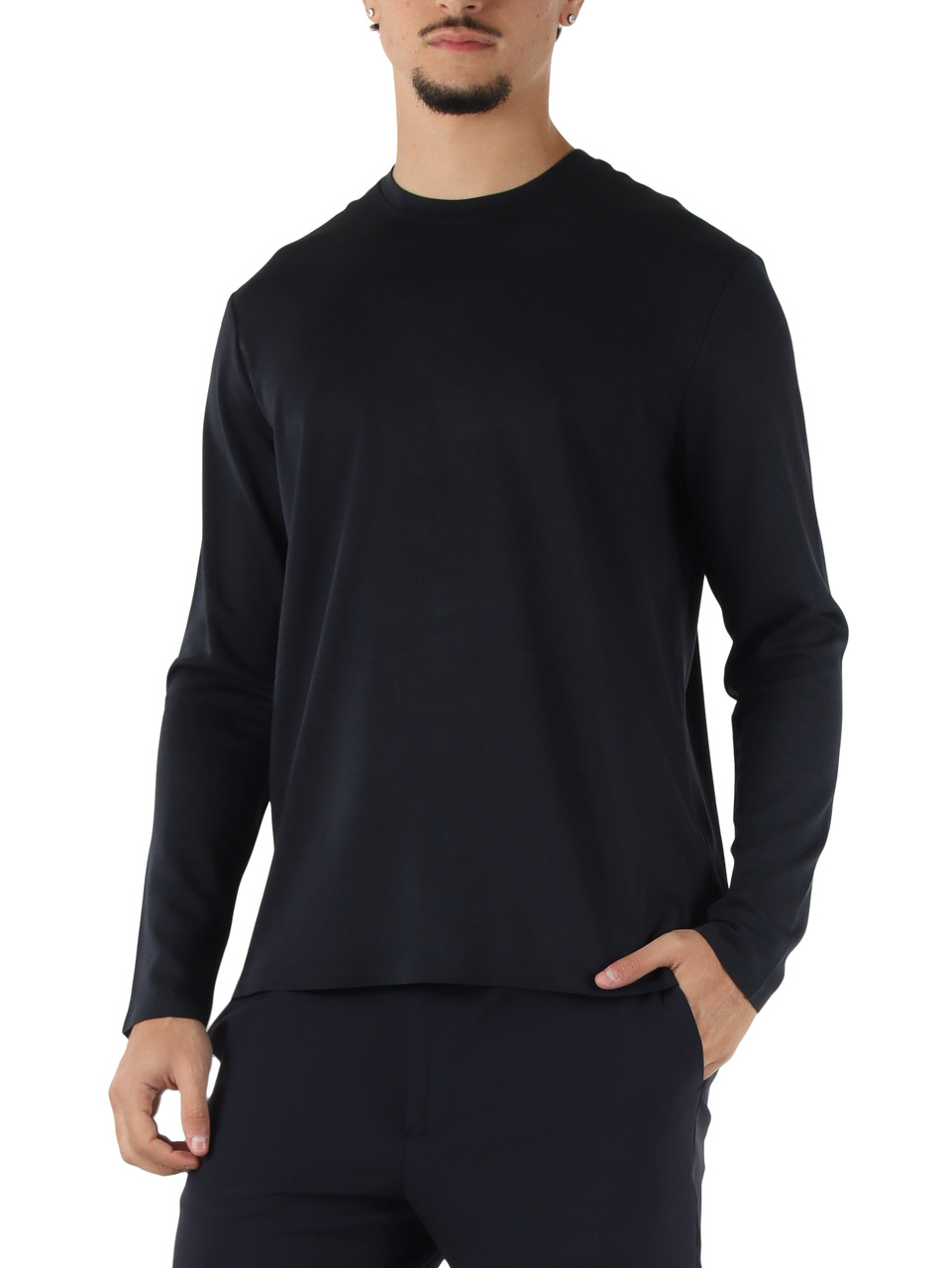 BLU SCURO | T-shirt maniche lunghe WAVE Mixfiber