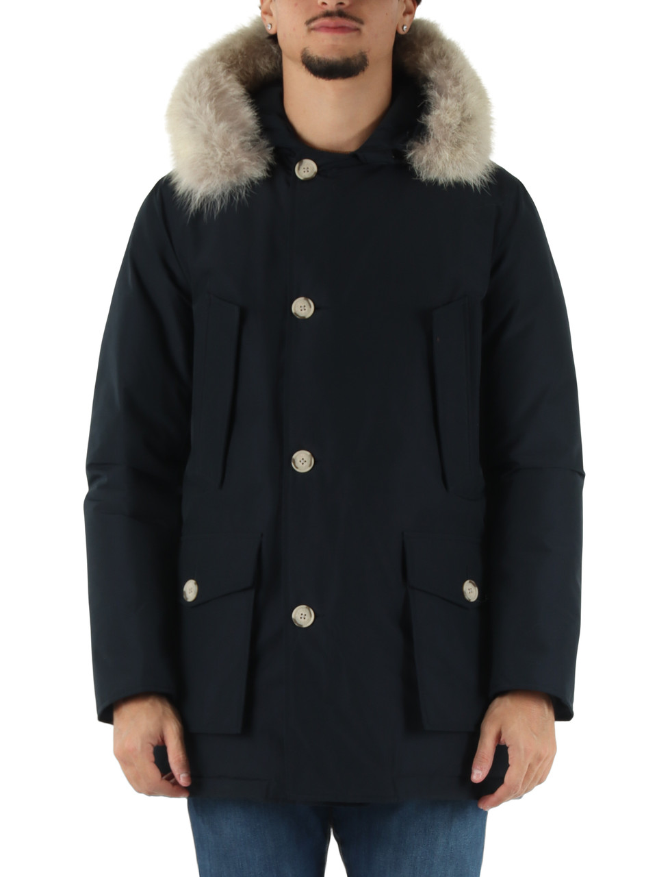 BLU SCURO | Giacca ARTIC PARKA con imbottitura in piuma