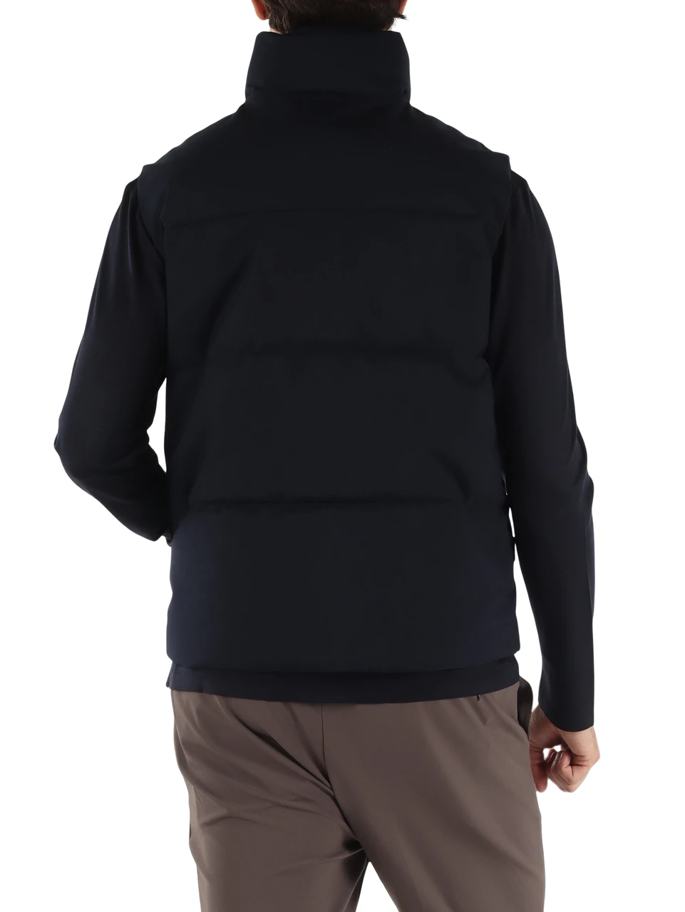 BLU SCURO | Smanicato trapuntato SHINE WOOL