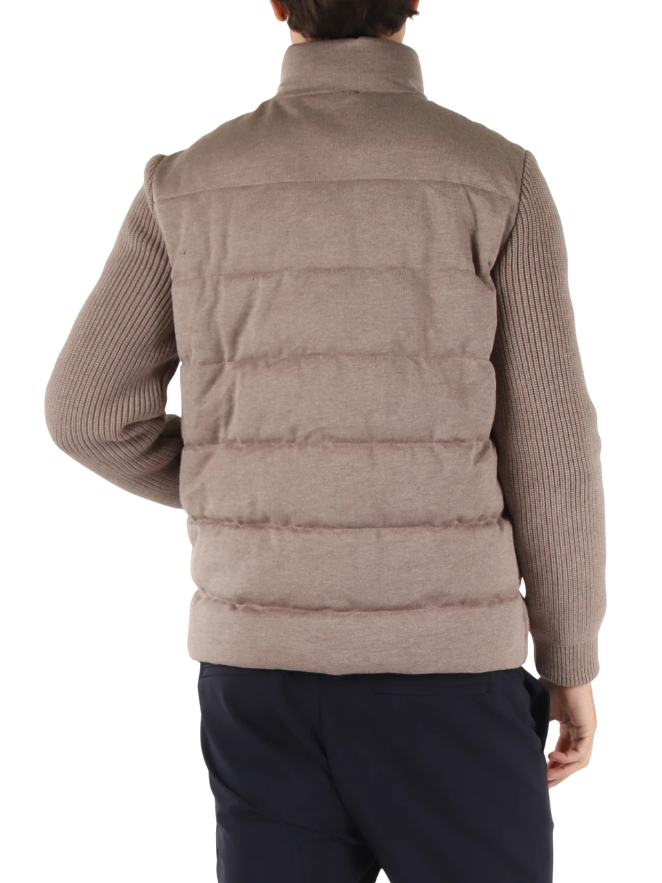 TORTORA | Giubbotto TIDE WOOL con maniche a contrasto