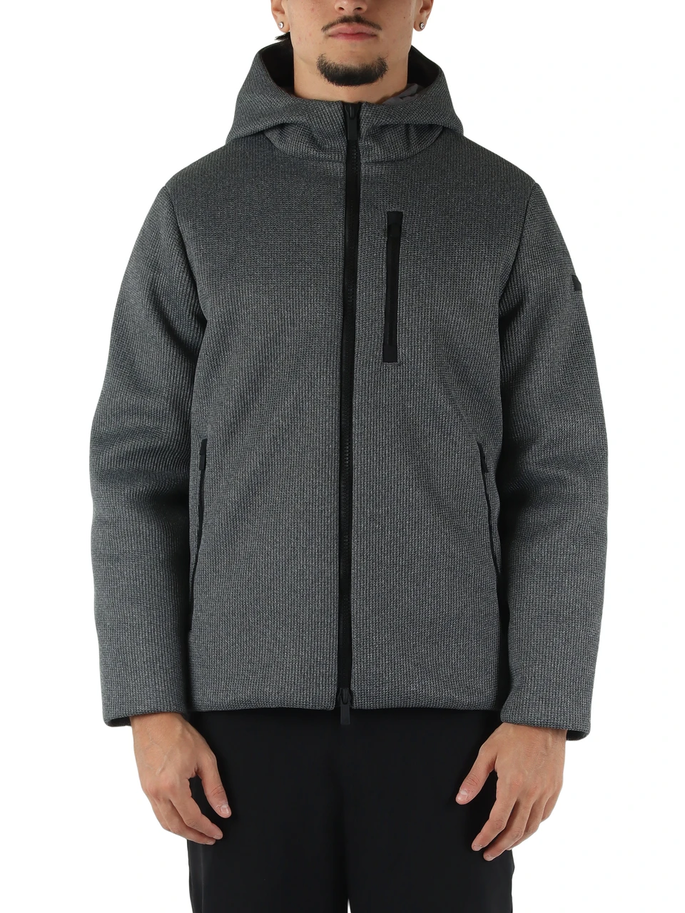 GRIGIO | Giubbotto con cappuccio BURBER Tricotech Sofeelate