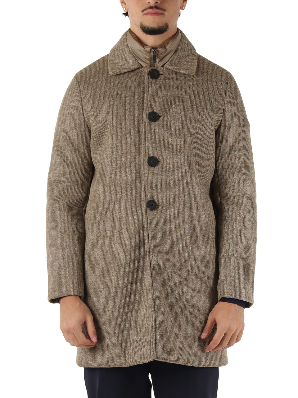 TORTORA | Cappotto tecnico COAT Tricotech con pettorina rimovibile