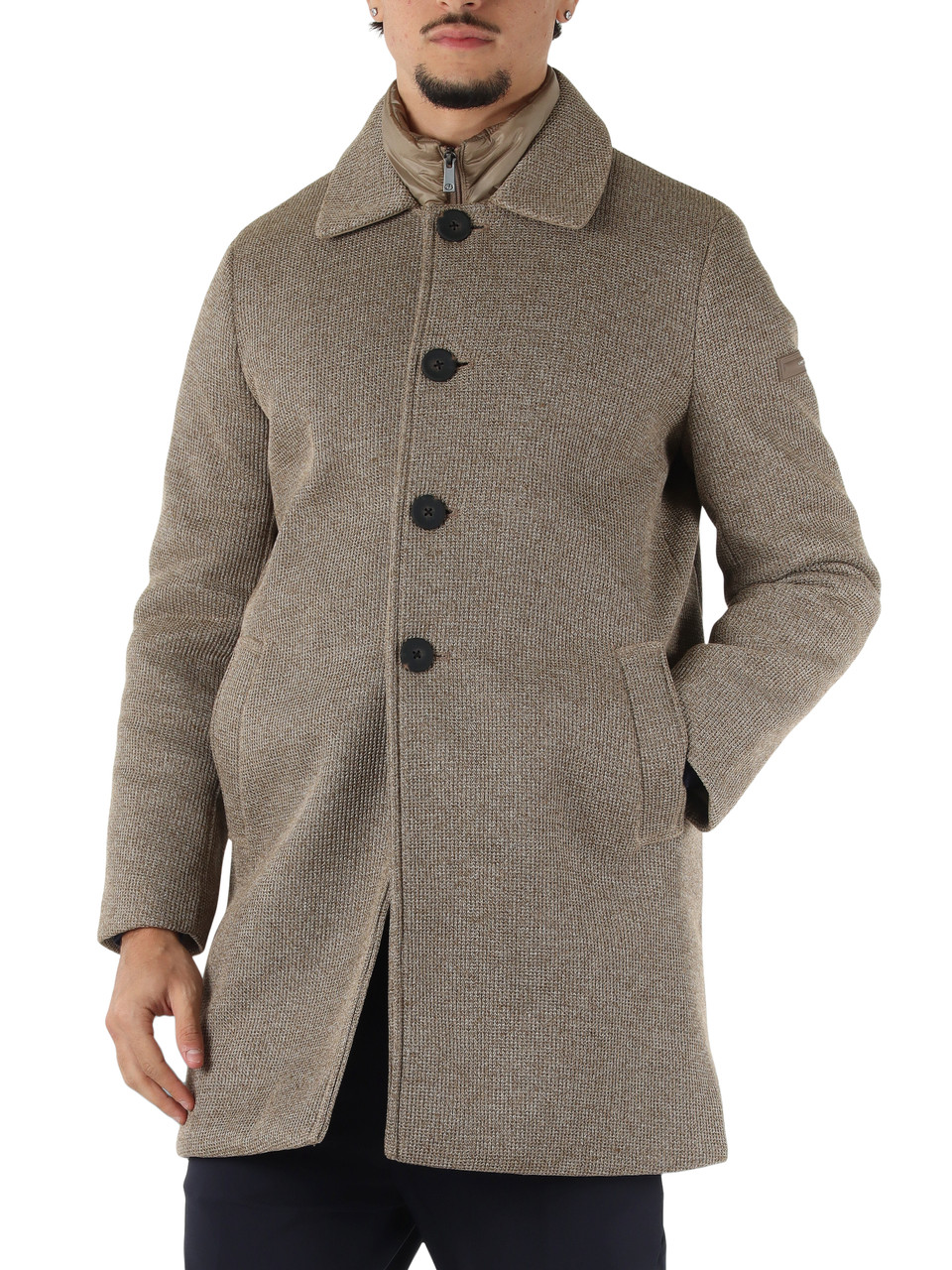 TORTORA | Cappotto tecnico COAT Tricotech con pettorina rimovibile