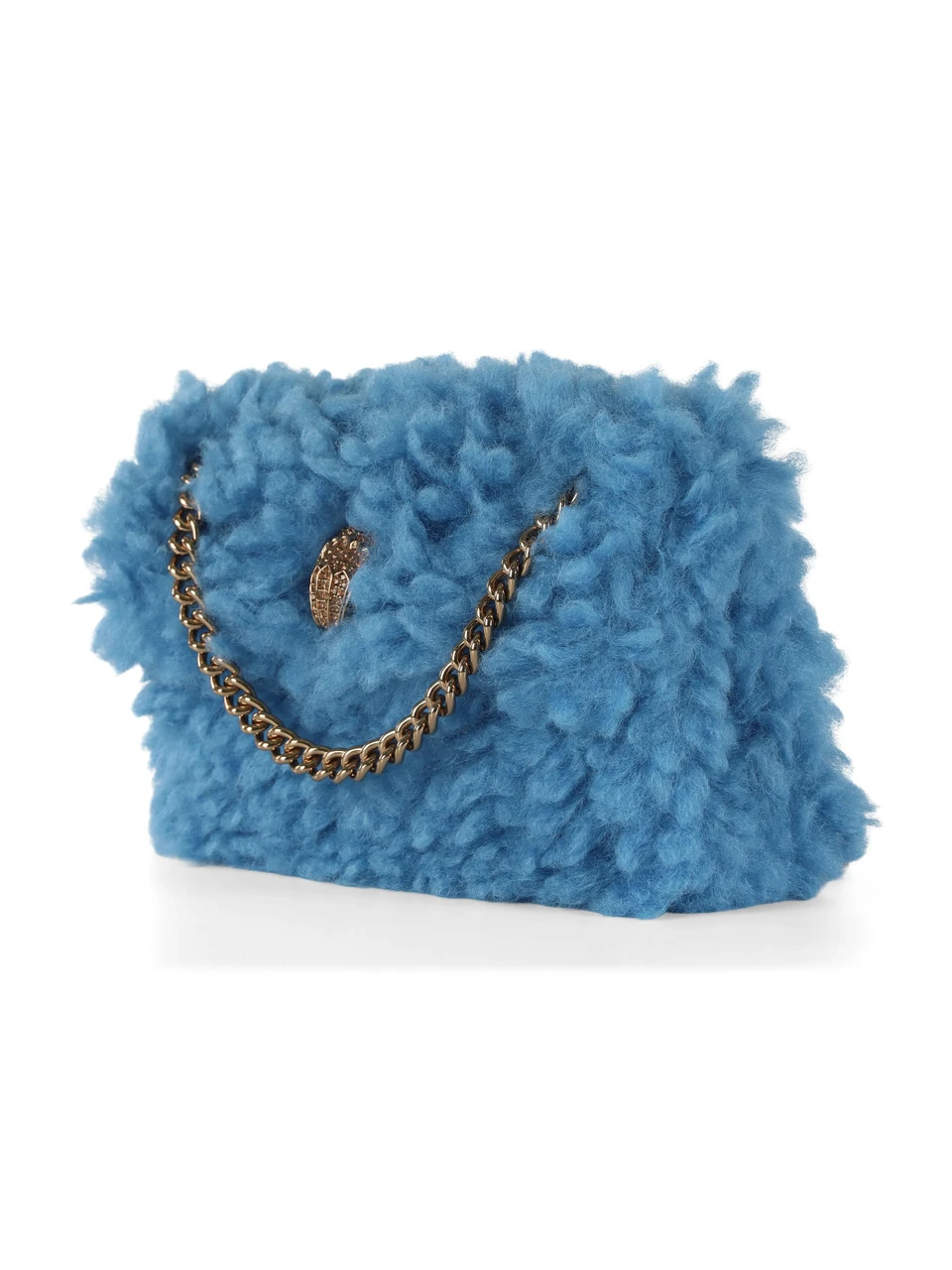 AZZURRO | Borsa MINI KENSINGTON in pelliccia sintetica