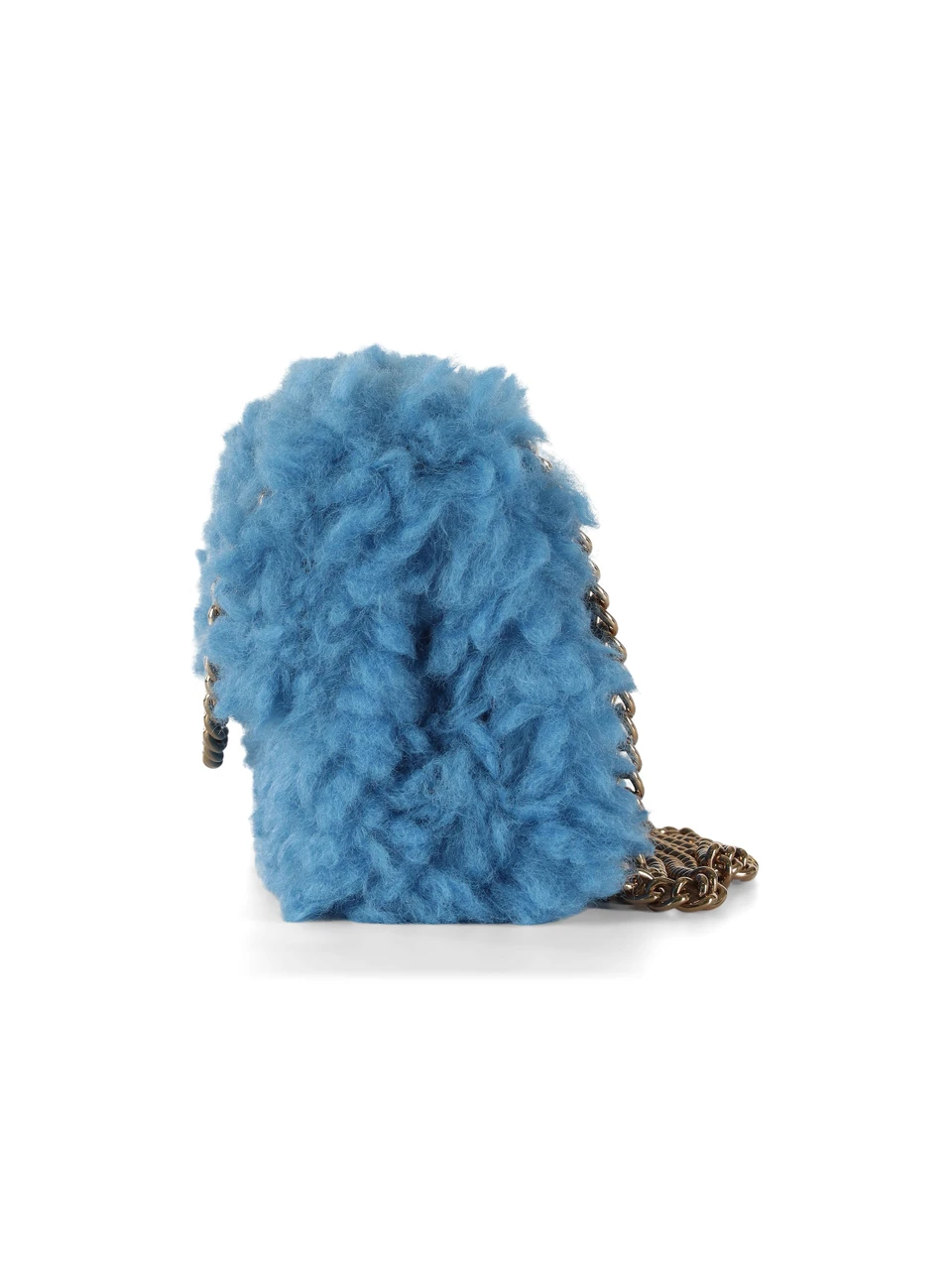 AZZURRO | Borsa MINI KENSINGTON in pelliccia sintetica