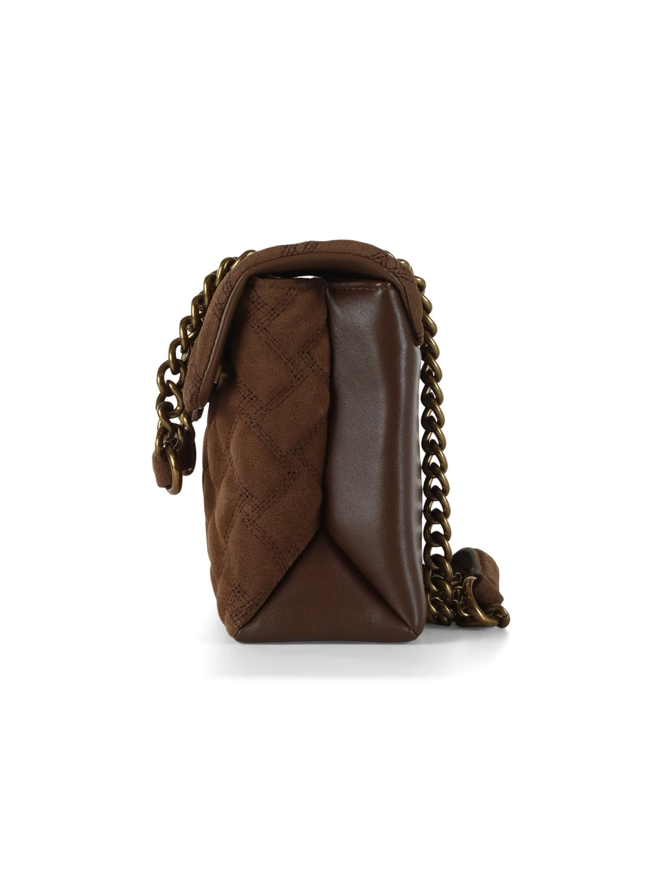 MARRONE | Borsa KENSINGTON in pelle e suede