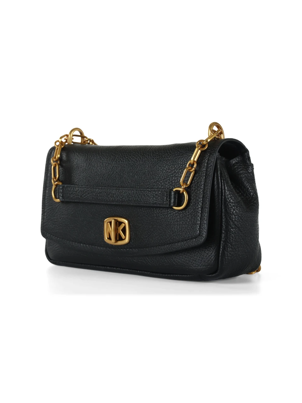 NERO | Borsa a spalla in pelle martellata BRYANT Small