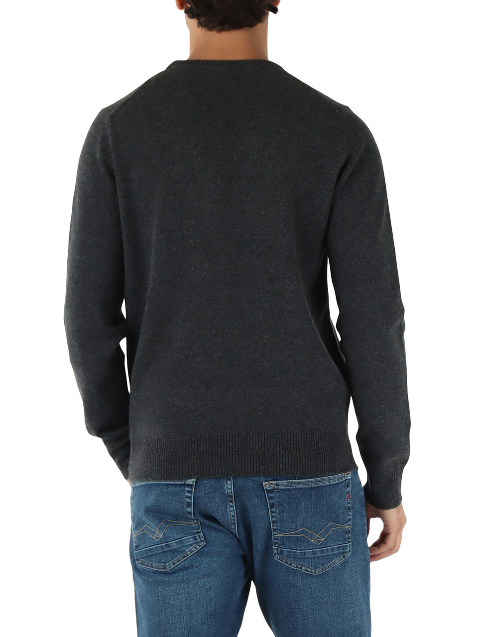 GRIGIO SCURO | Maglia girocollo LAGUNA in lana