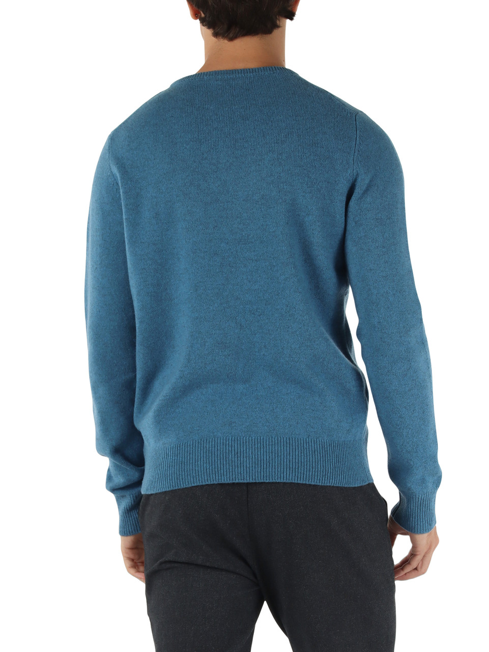 AZZURRO | Maglia girocollo LAGUNA in lana