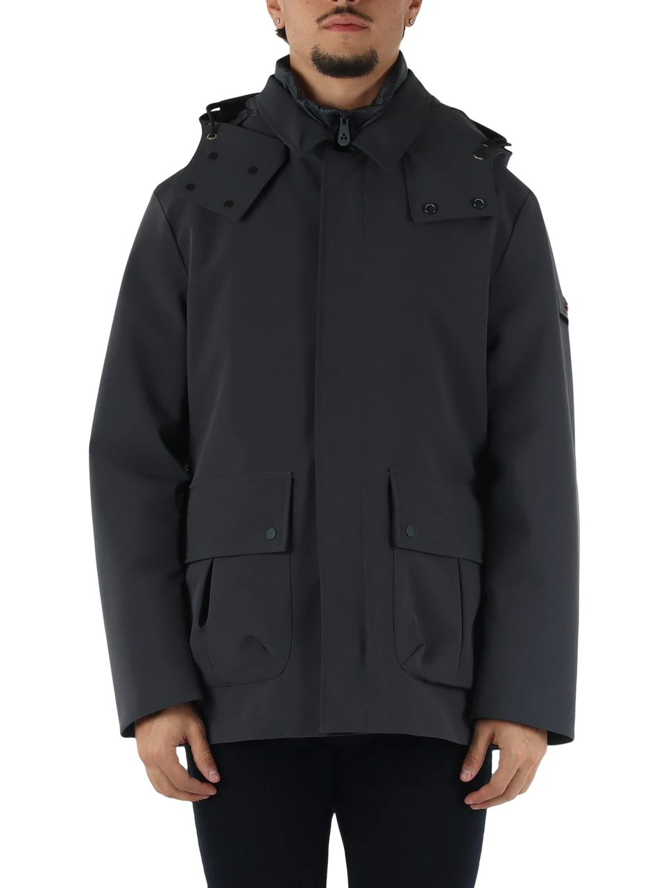 BLU SCURO | Giacca con cappuccio SARTHE KSM