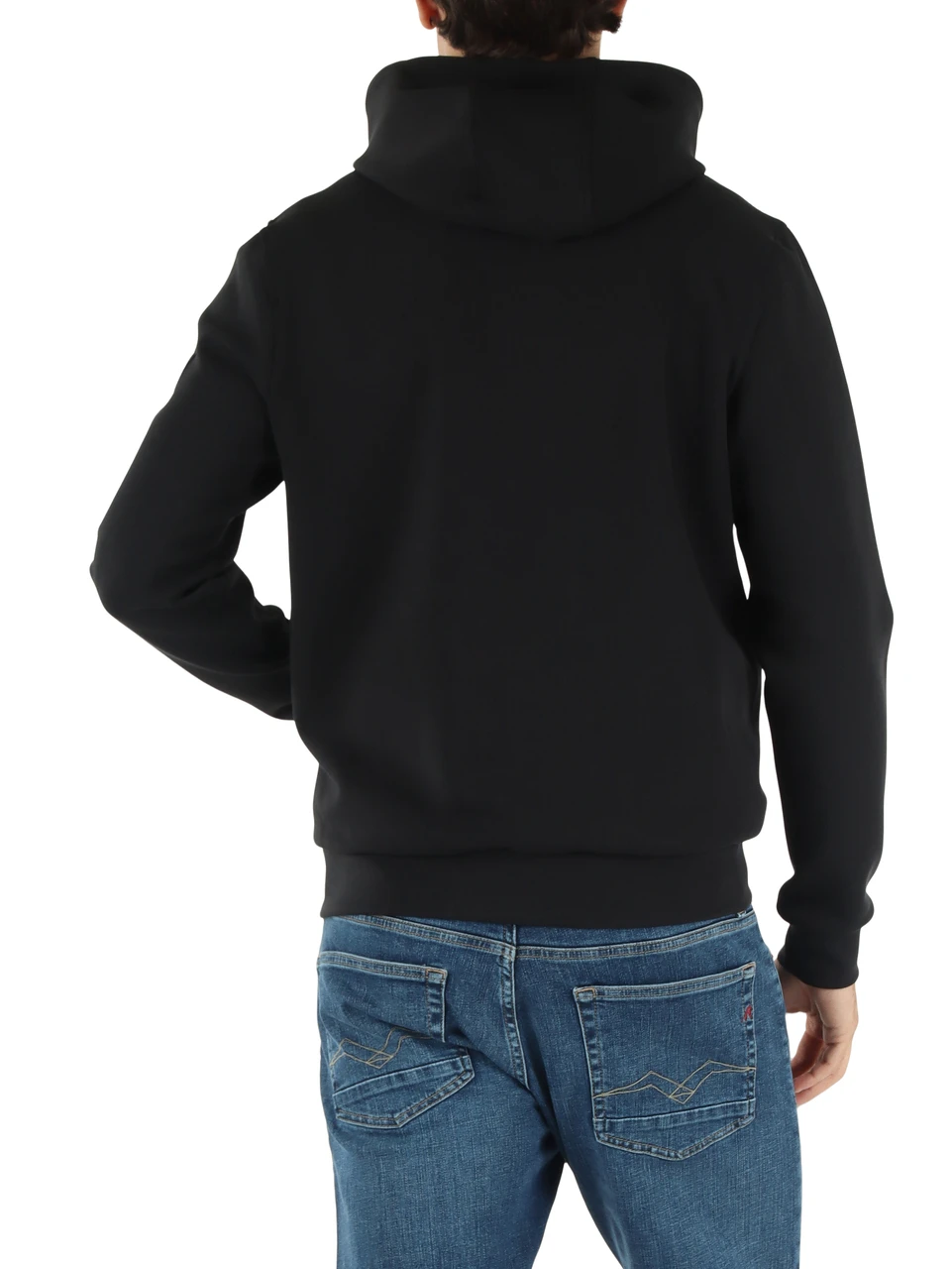 NERO | Felpa AGADIR con zip e cappuccio