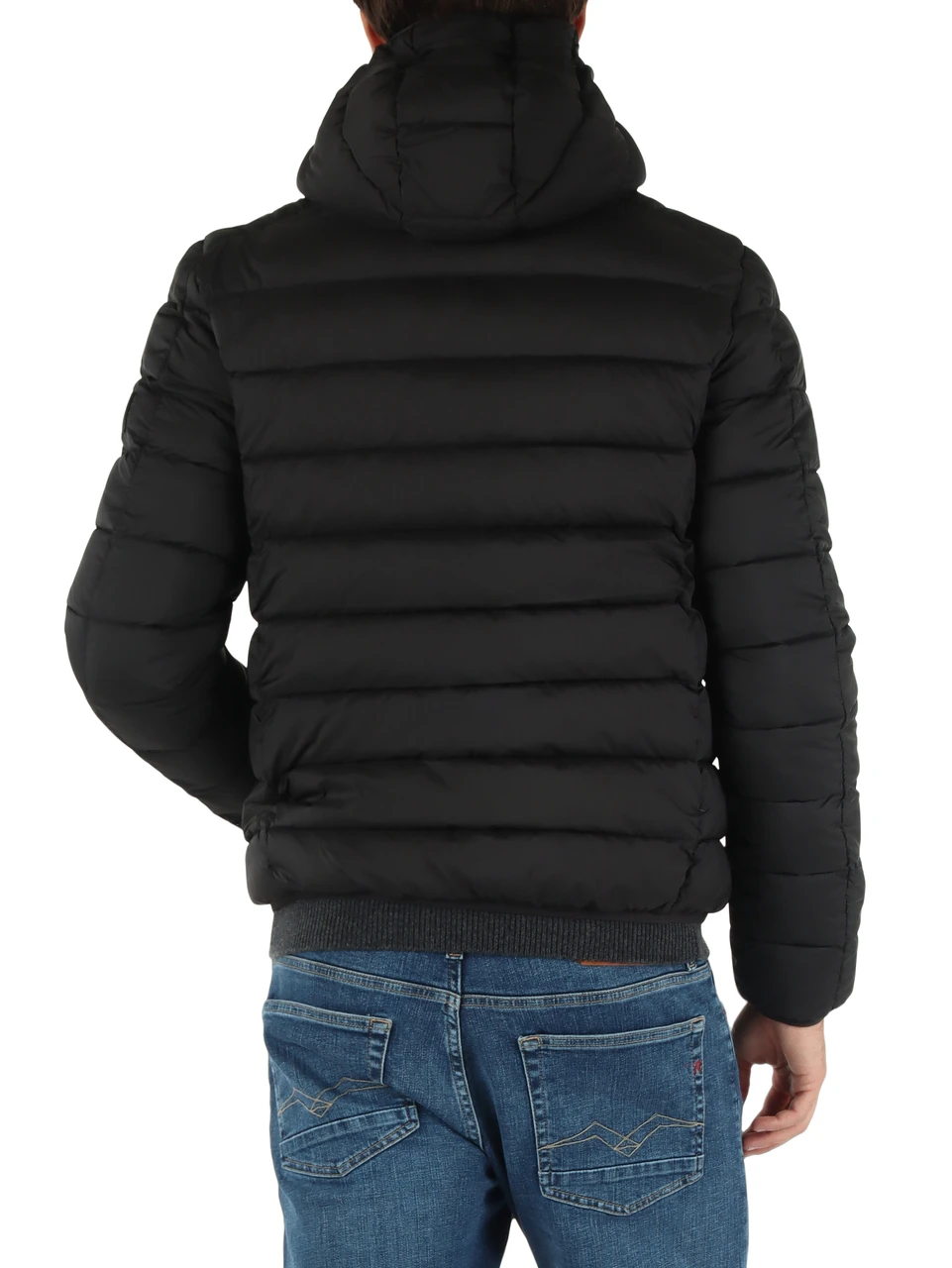 NERO | Giubbino trapuntato con cappuccio ASPENALF Primaloft