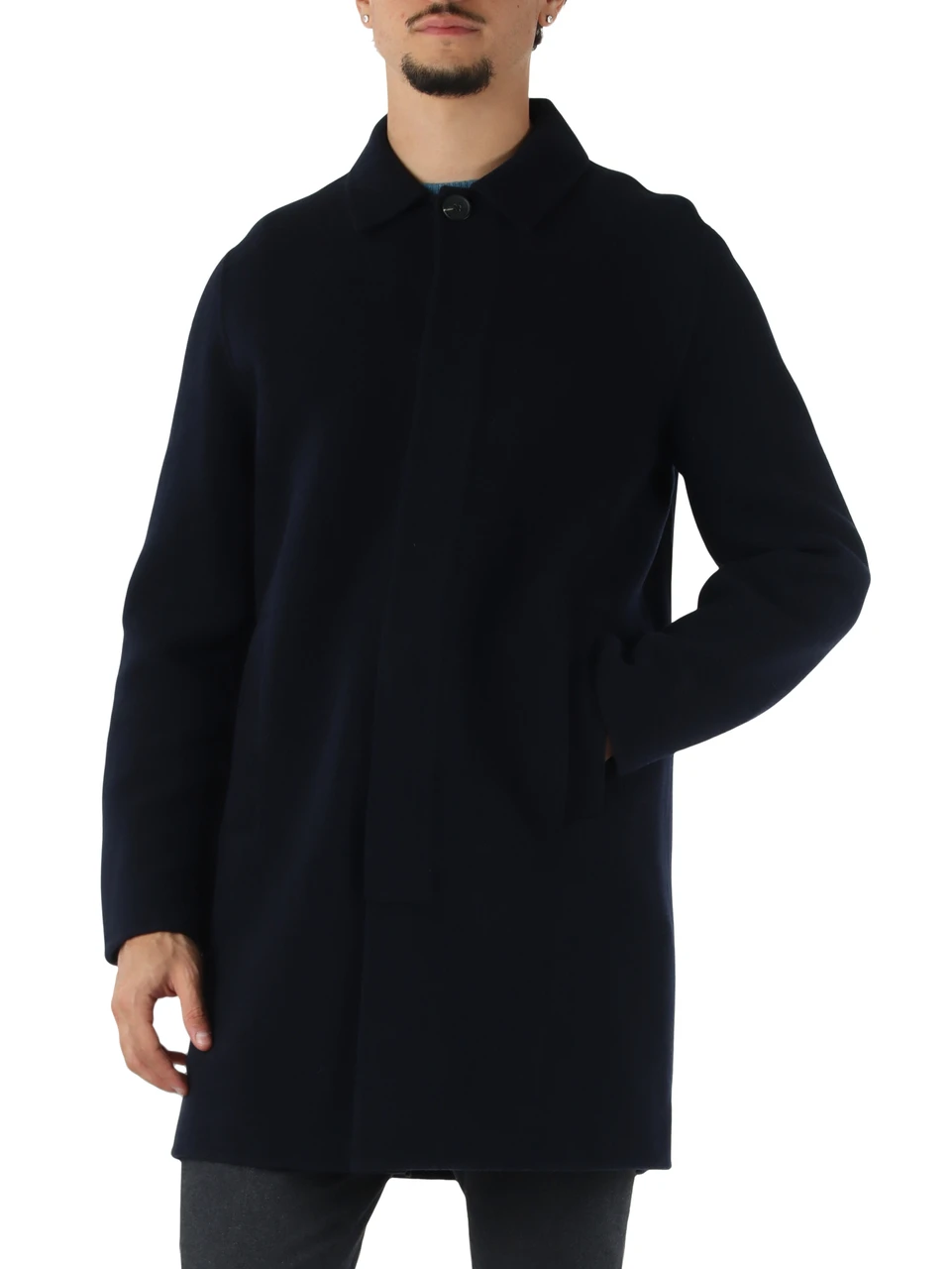 BLU SCURO | Cappotto in lana CRONOS