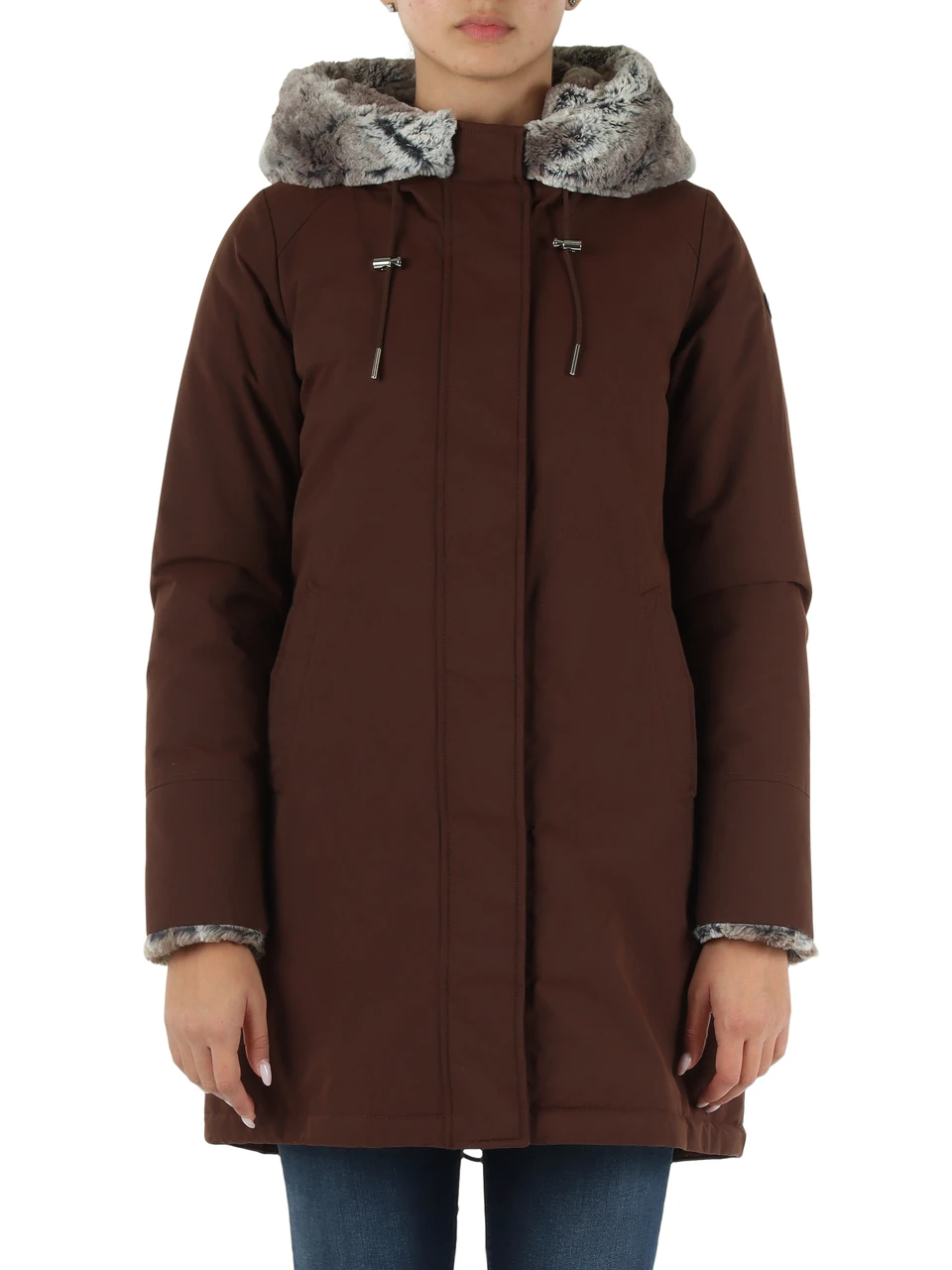 MARRONE | Giacca stile parka con cappuccio AUDRY 6.0/W