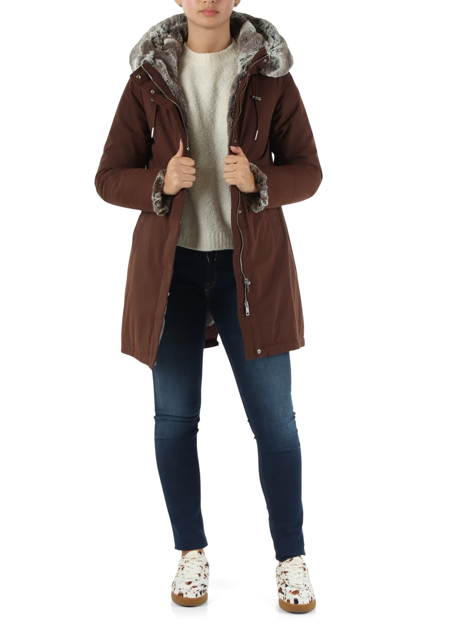 MARRONE | Giacca stile parka con cappuccio AUDRY 6.0/W