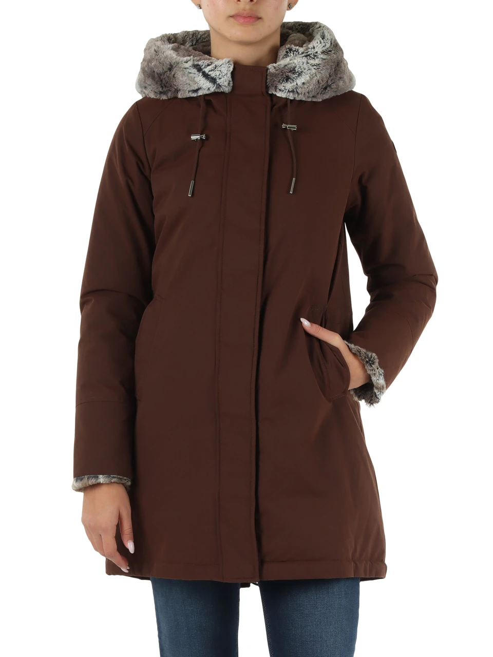 MARRONE | Giacca stile parka con cappuccio AUDRY 6.0/W