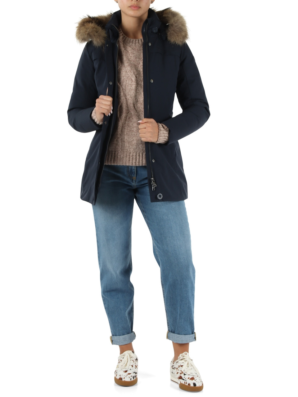 BLU SCURO | Piumino con cappuccio GLORY TECH 2.0/W