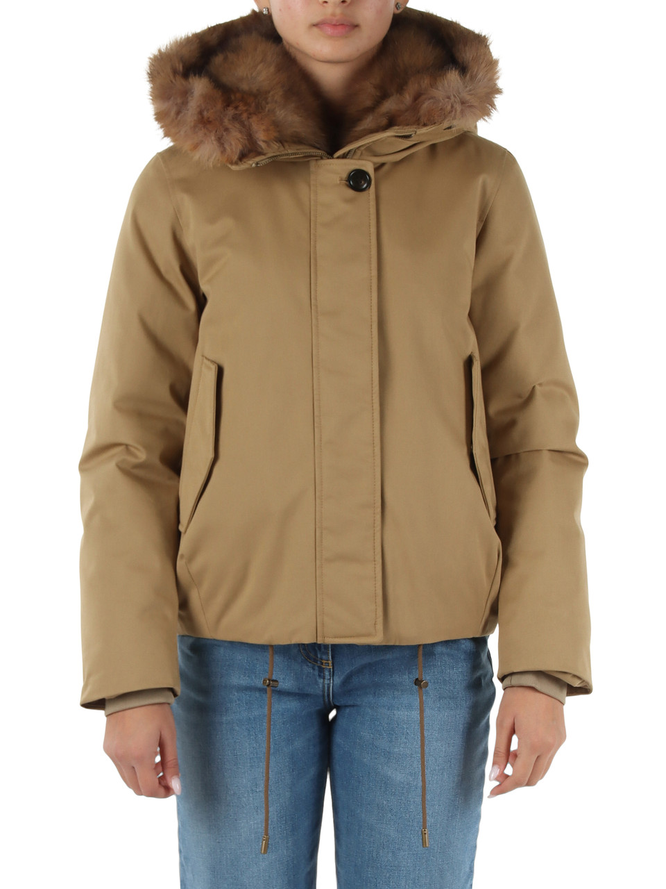 CAMMELLO | Piumino corto con cappuccio Best Cotton