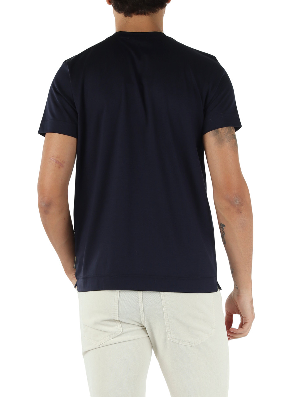 BLU SCURO | T-shirt regular fit in cotone
