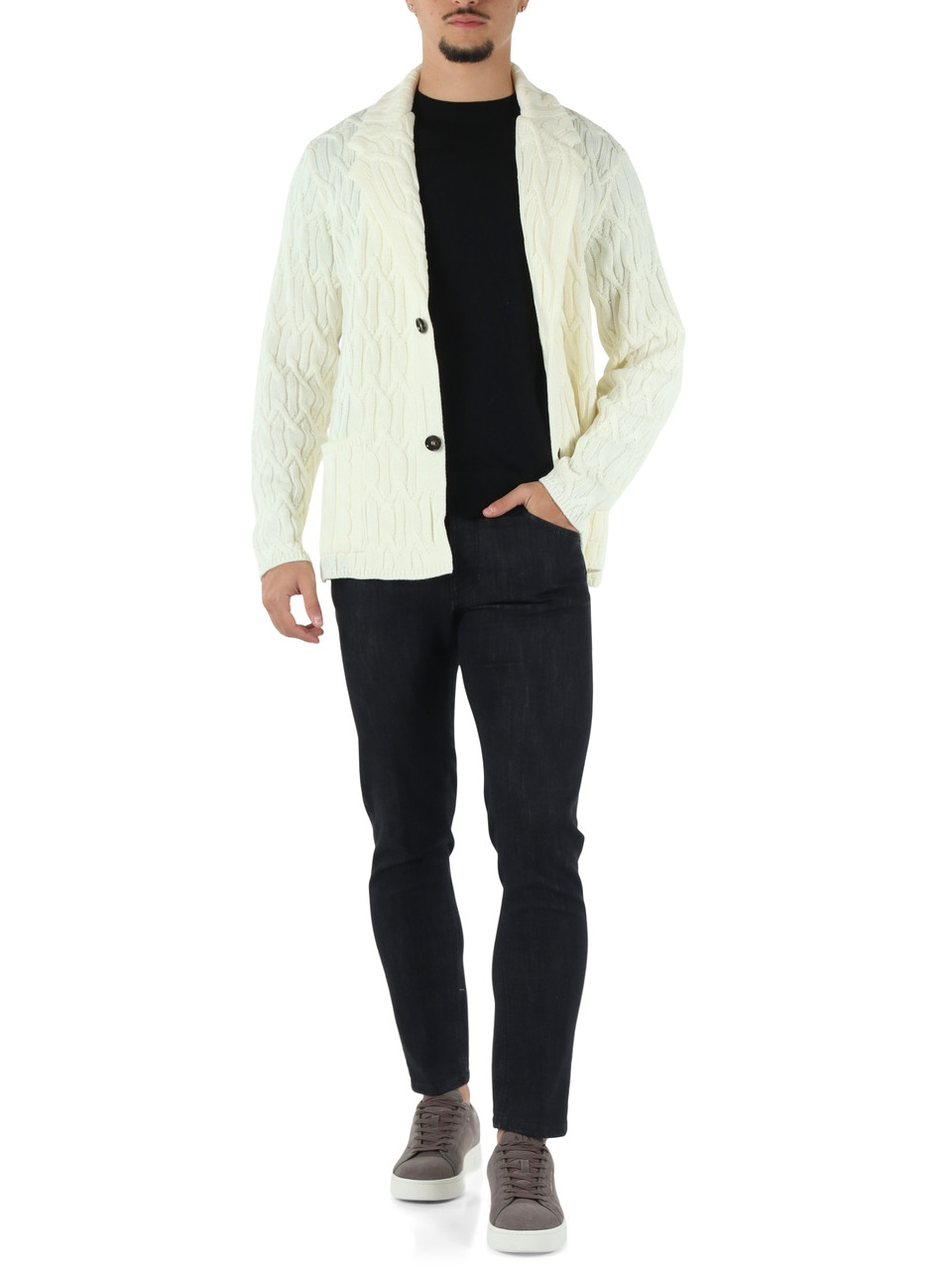 PANNA | Giacca cardigan in misto lana