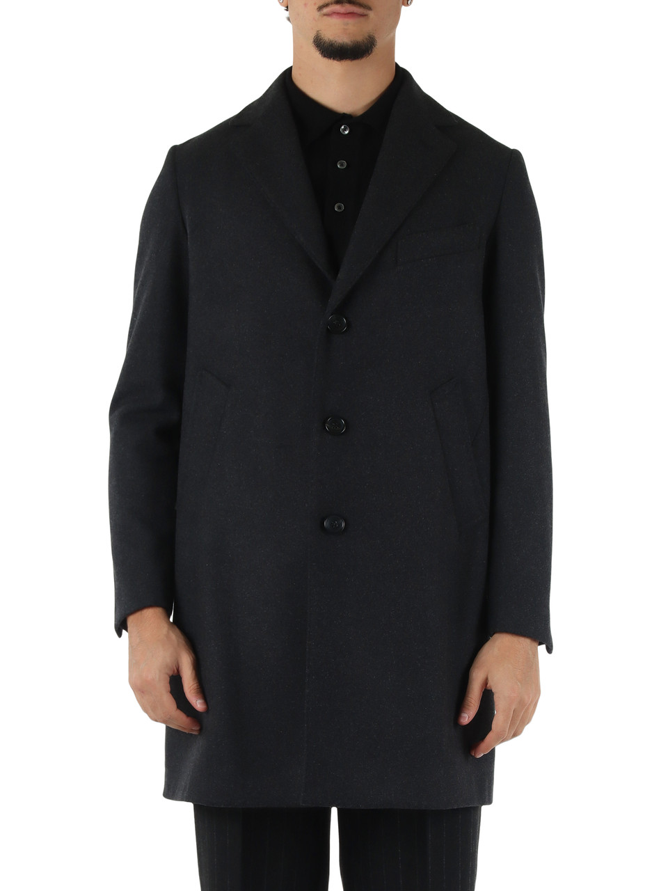 GRIGIO SCURO | Cappotto in misto lana