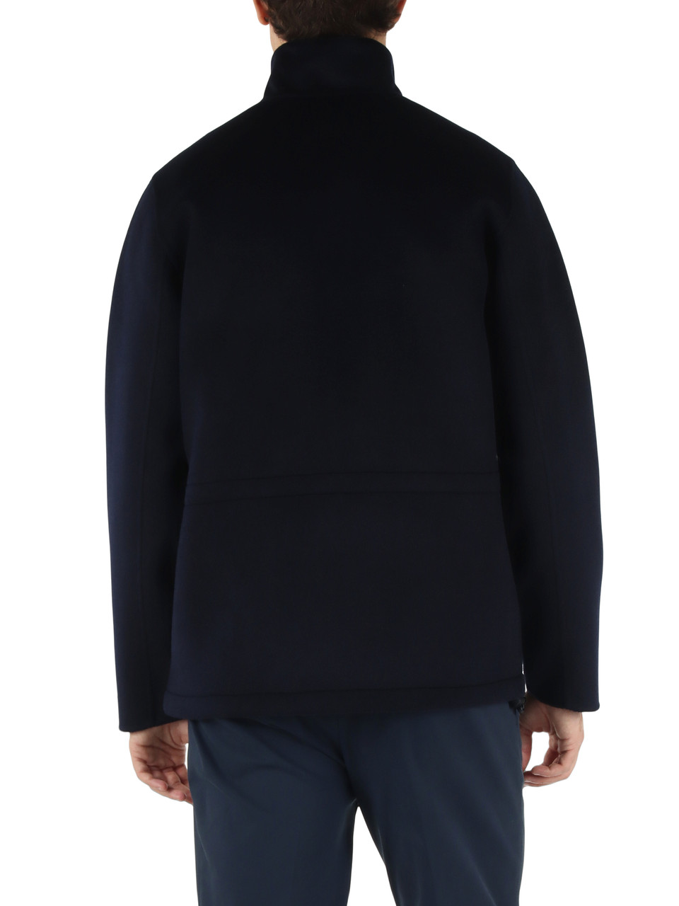 BLU SCURO | Giacca field NELSON in lana double