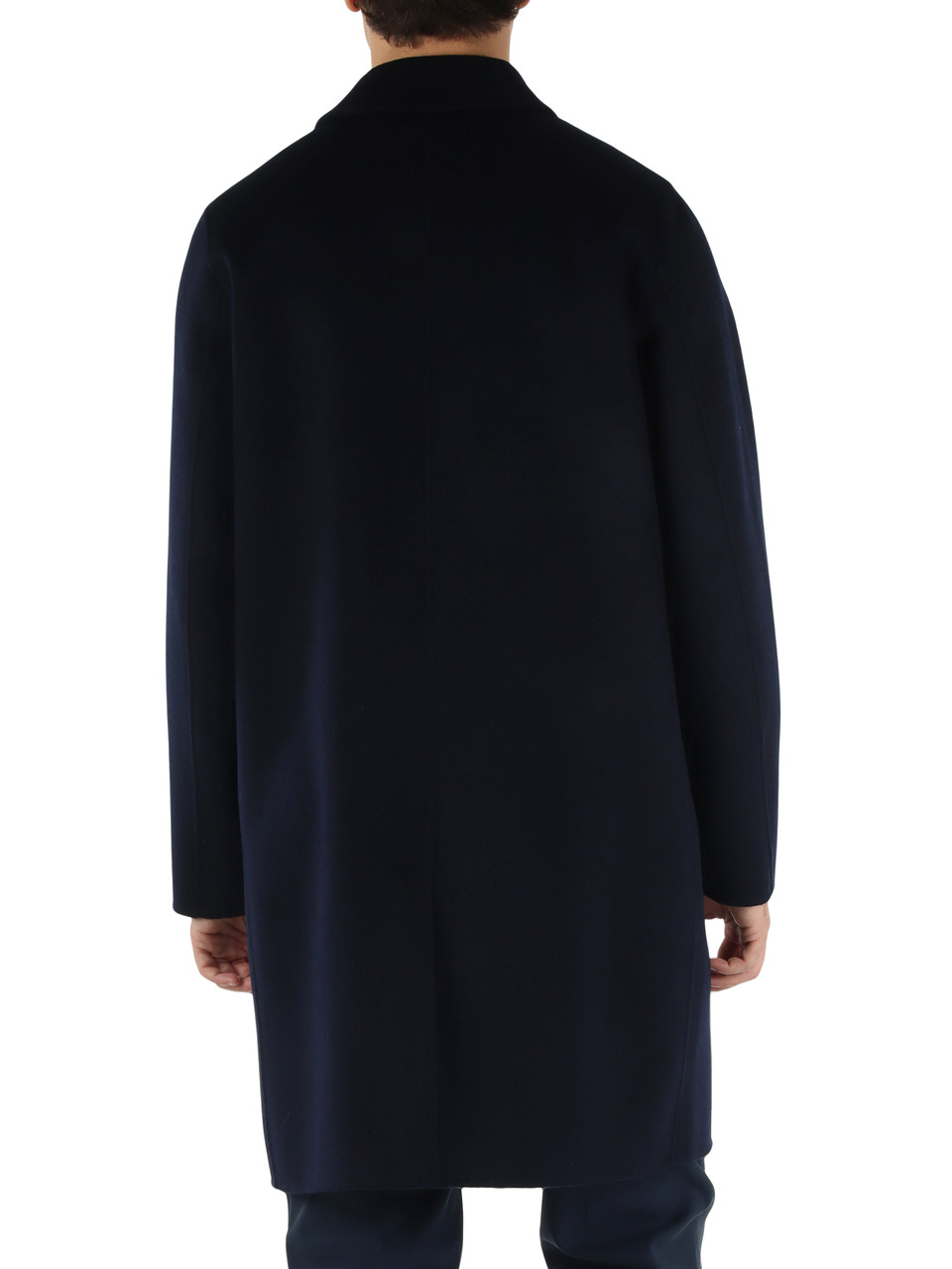 BLU SCURO | Cappotto in lana double VIRTUOSO
