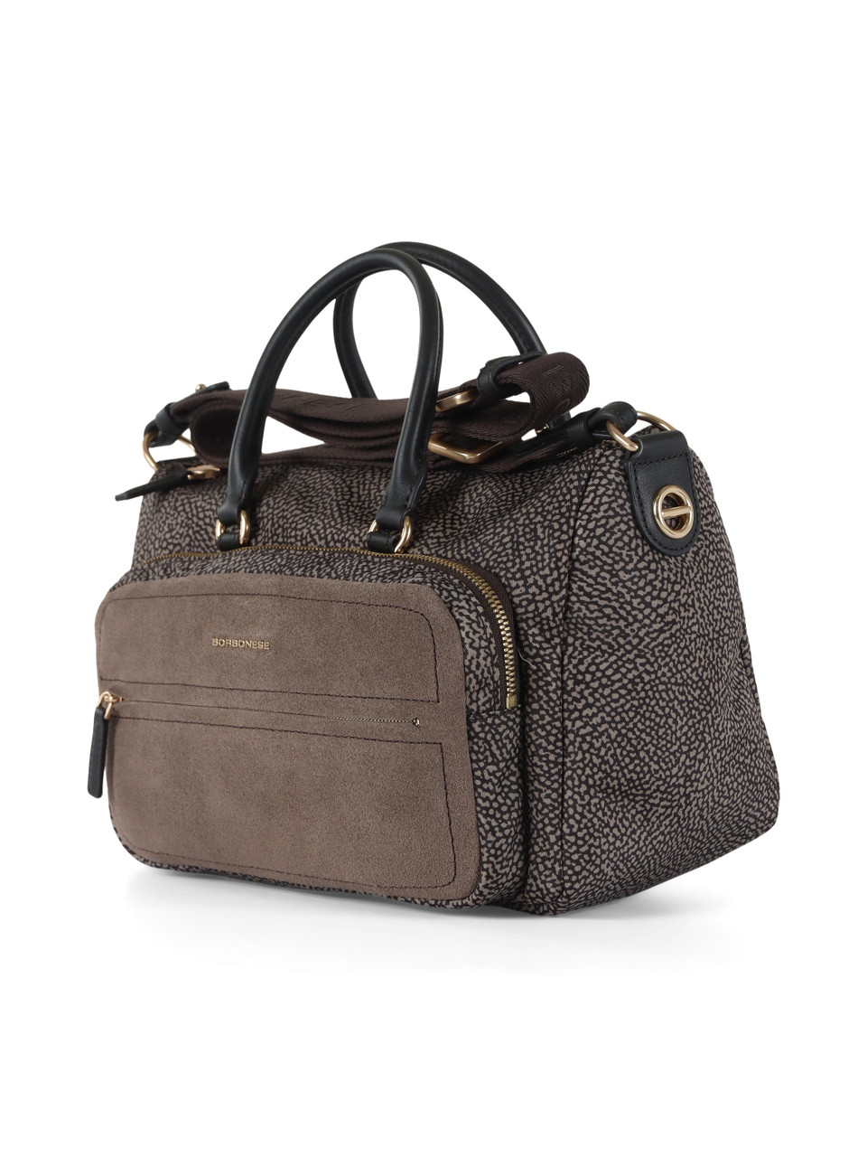 TORTORA | Borsa B-CLUB BAULETTO Medium in tessuto stampato OP