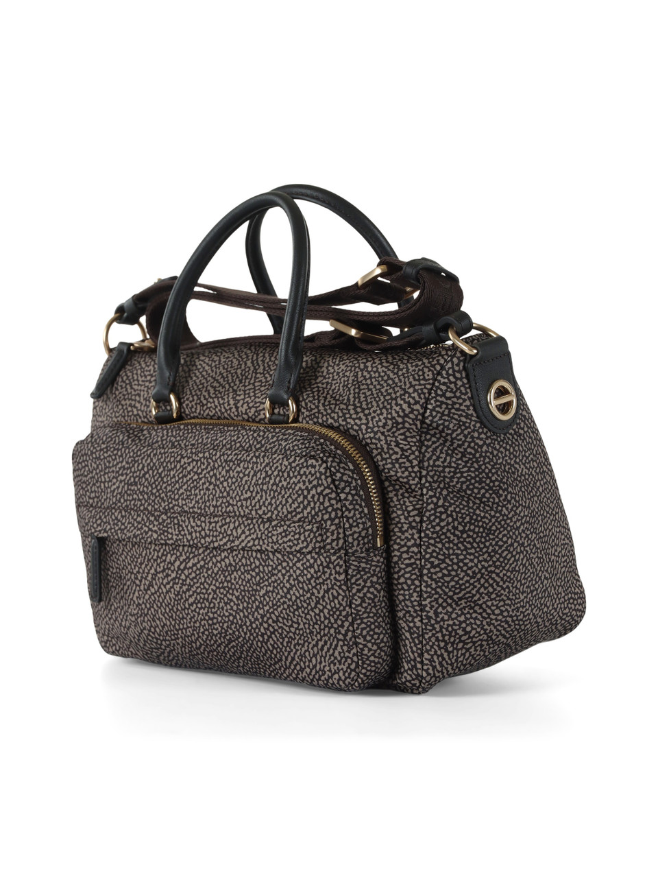 TORTORA | Borsa B-CLUB BAULETTO Medium in tessuto stampato OP