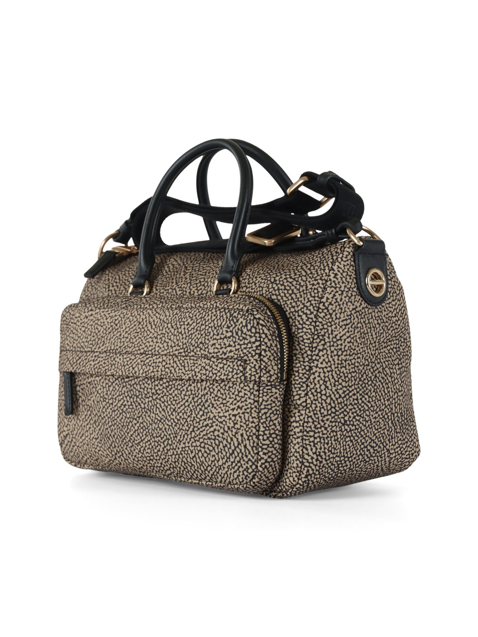 BEIGE | Borsa B-CLUB BAULETTO Medium in tessuto stampato OP