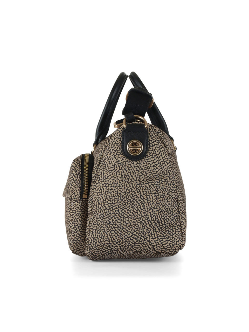BEIGE | Borsa B-CLUB BAULETTO Medium in tessuto stampato OP