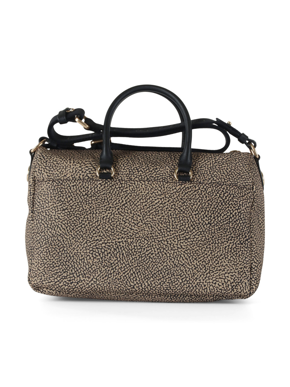 BEIGE | Borsa B-CLUB BAULETTO Medium in tessuto stampato OP