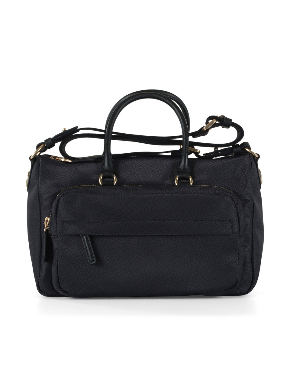 NERO | Borsa B-CLUB BAULETTO Medium in tessuto stampato OP
