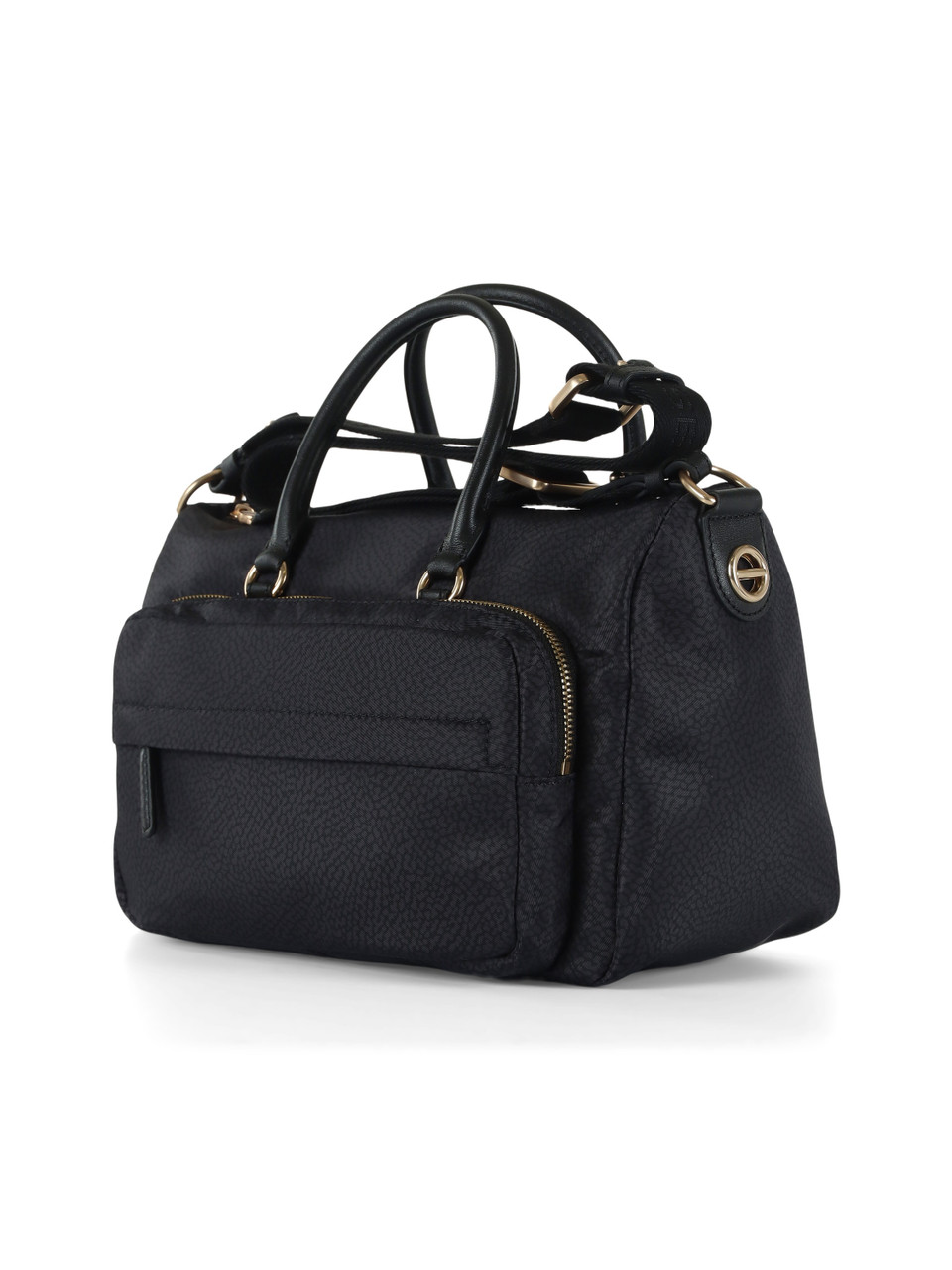 NERO | Borsa B-CLUB BAULETTO Medium in tessuto stampato OP