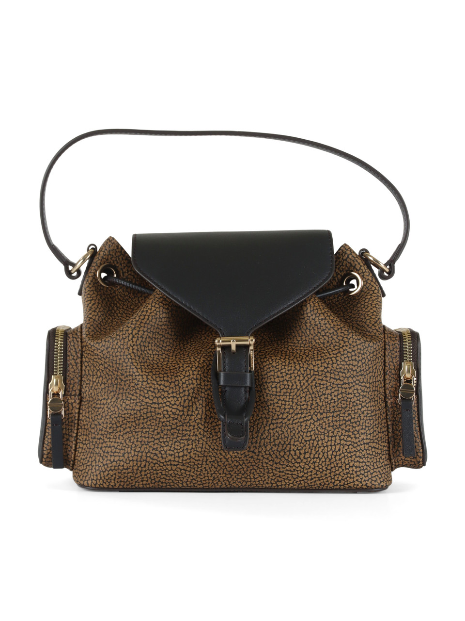 MARRONE CHIARO | Borsa URBAN TRACOLLA Small in tela rivestita OP