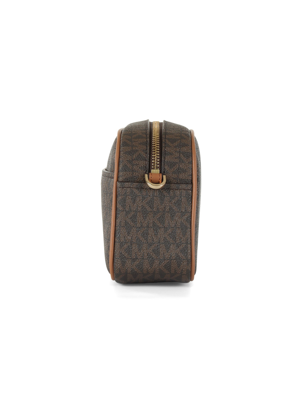 MARRONE | Borsa a tracolla JET SET Small con stampa logo