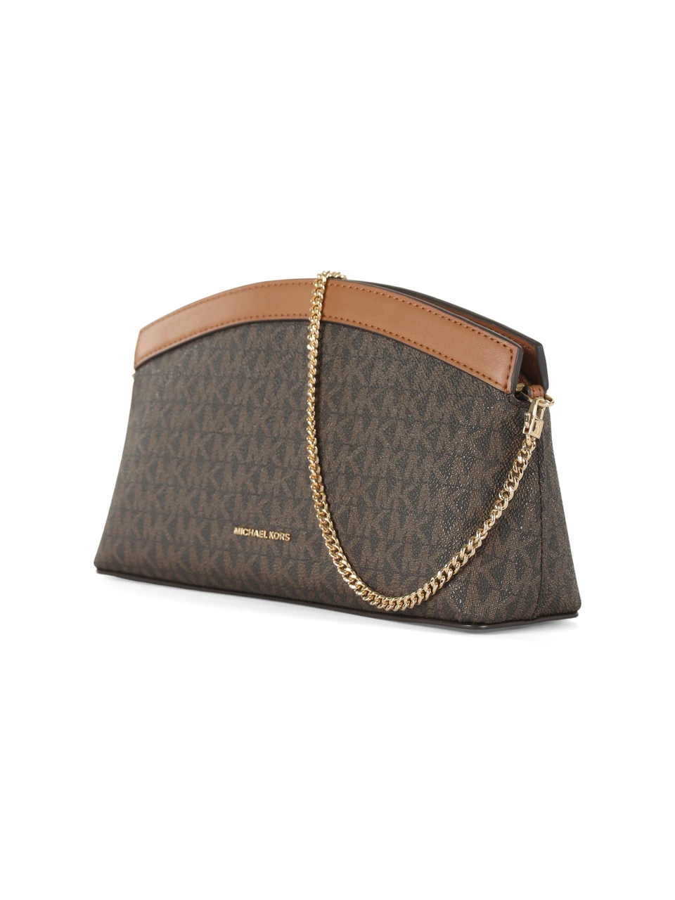MARRONE | Borsa a tracolla ATHENA Small con stampa logo