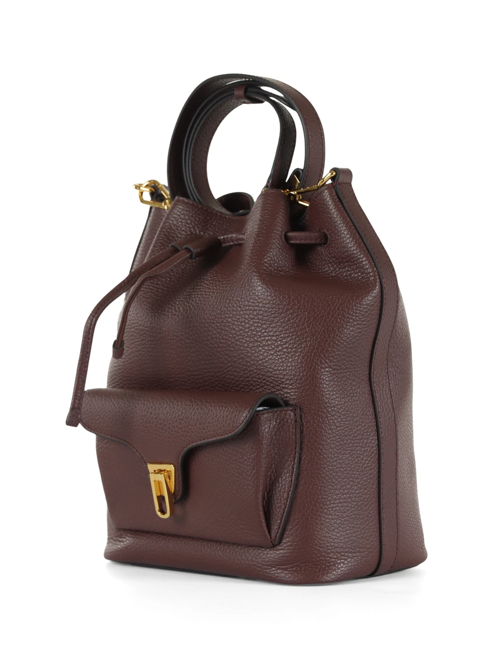 MERLOT | Borsa a secchiello in pelle BEAT GENERATION Medium